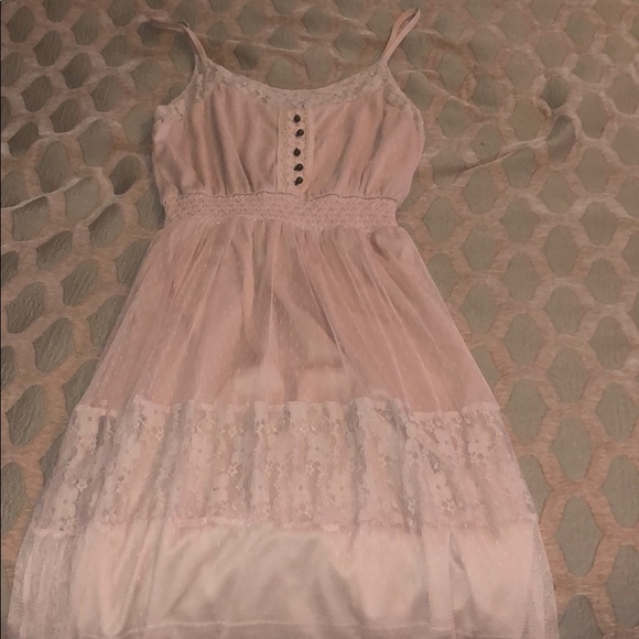 Double Zero Dresses & Skirts - Pink lace maxi dress